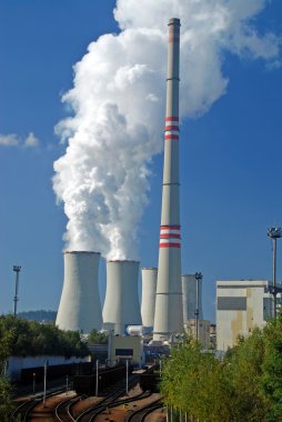 Coal power plant clipart