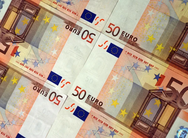 Fondo de 50 euros —  Fotos de Stock