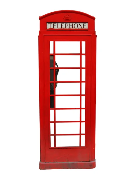 Британская телефонная будка — стоковое фото