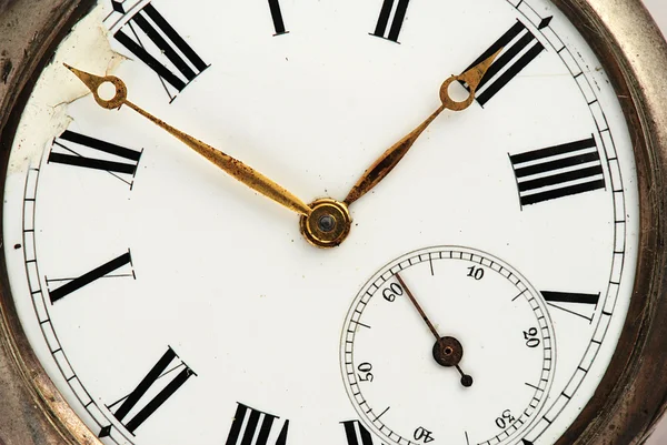 Relógio de prata — Fotografia de Stock