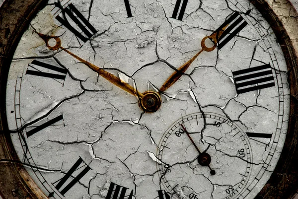 Silberne Uhr — Stockfoto
