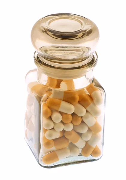 Пляшка медичних таблеток — стокове фото