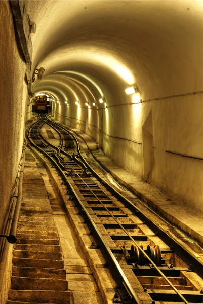 stock image Tunnel with the train