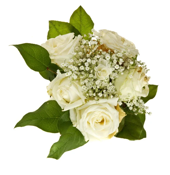 Bunch of white roses — Stock Photo, Image