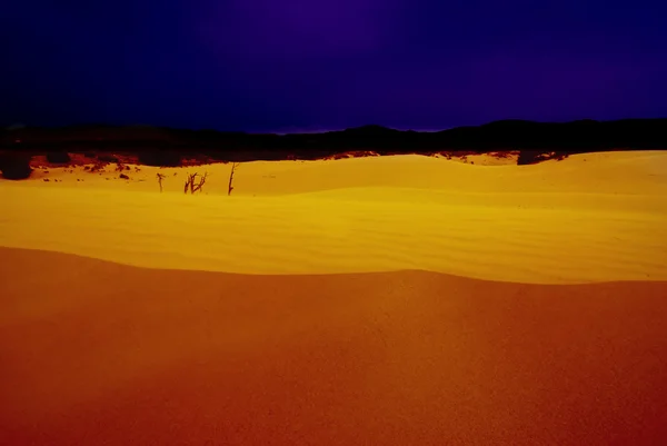 Deserto à noite — Fotografia de Stock