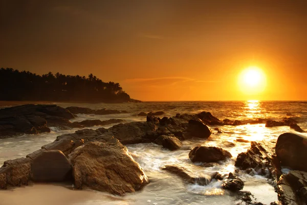 Puesta de sol en Sri Lanka — Foto de Stock