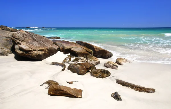 Praia nas Seychelles — Fotografia de Stock