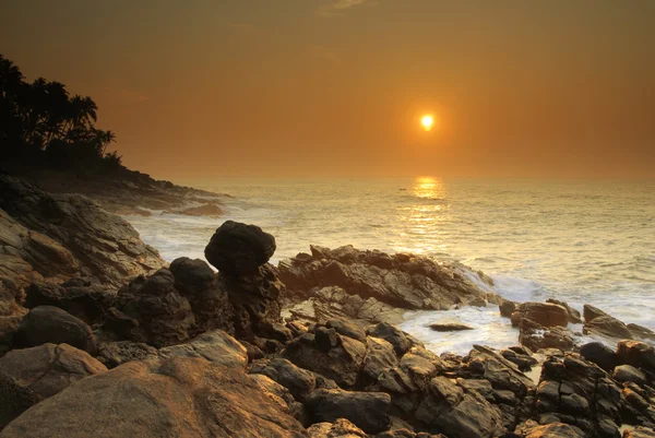 Západ slunce na Srí Lance — Stock fotografie