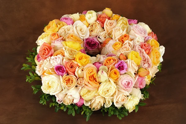 Beautiful rose wreath — Stock Photo, Image