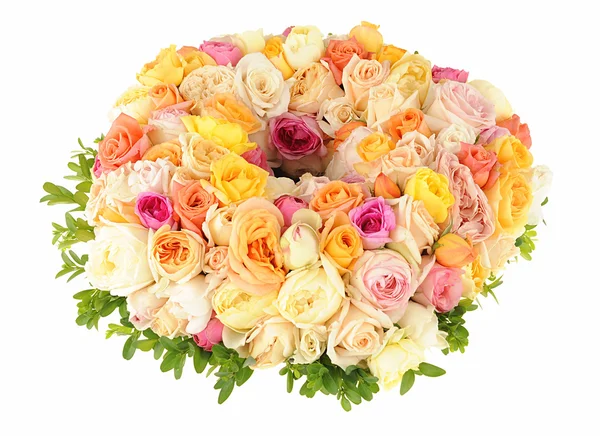 Beautiful wreath of roses — Stock Photo, Image