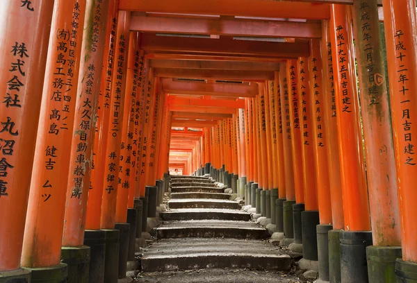 Fushimi Inari Taisha ünlü shinto türbesi — Stok fotoğraf