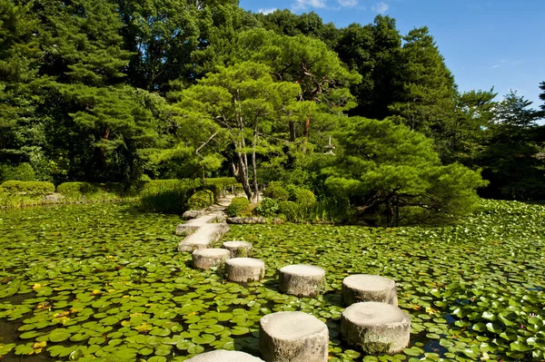 Caminho zen pedra — Fotografia de Stock