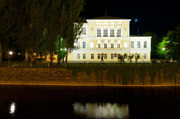 Zofin palace på natten — Stockfoto