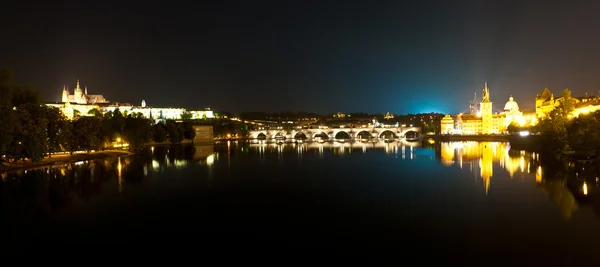 Прага после заката — стоковое фото