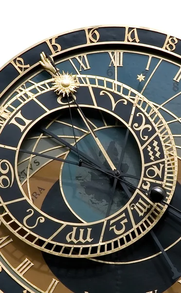Αρχαία αστρονομικό ρολόι στην Πράγα — Φωτογραφία Αρχείου