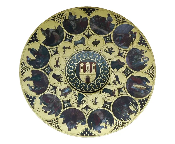 Wheel of zodiac in Prague — Stock Photo, Image