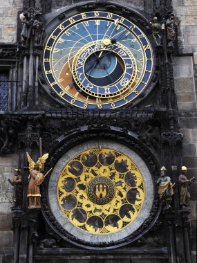 Astronomical clock of Prague clipart