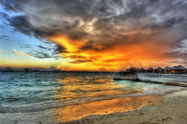 Solnedgång i paradiset — Stockfoto