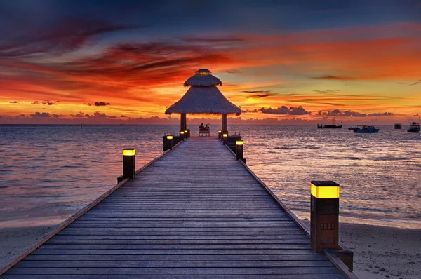 Solnedgång i paradiset — Stockfoto