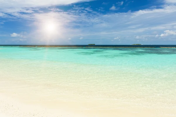 Mar e Maldivas — Fotografia de Stock