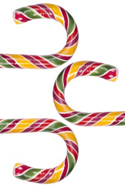 Multi colored candy canes clipart