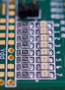 Resistors and LEDs clipart