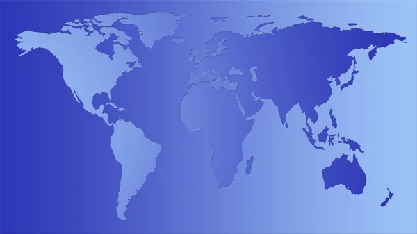 Twee kleuren kaart van de wereld — Stockfoto