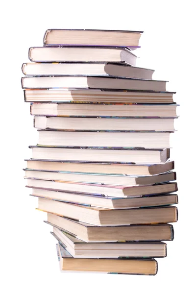 Spiral stack of books — Stock Photo, Image