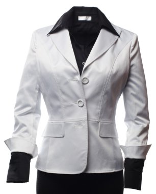 Women white suit clipart