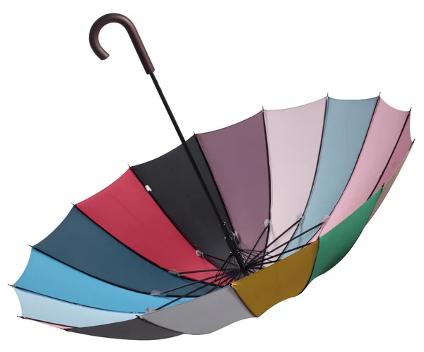 Açık şemsiye silüeti — Stok fotoğraf