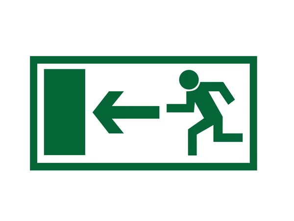 Emergency exit sign — Stock Vector