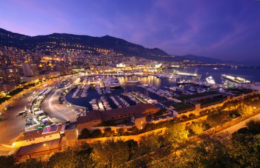 Monaco harbour clipart