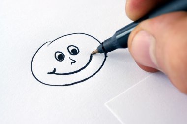 Drawing smiley face