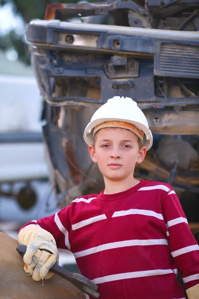Chlapec mechanik — Stock fotografie