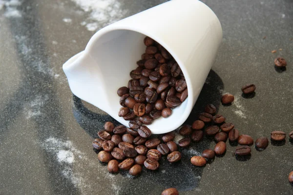 Caneca de café e branco — Fotografia de Stock
