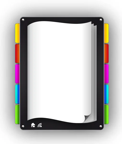 Plantilla rtistic Colorful WebSite con espacio para texto — Archivo Imágenes Vectoriales