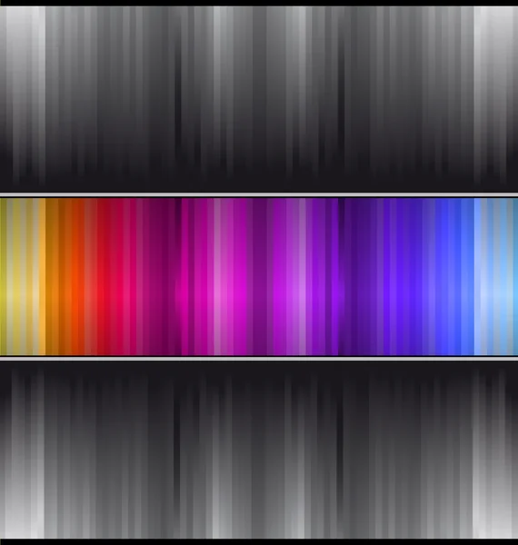 Abstraktní vizitka s barevnými pruhy s přechodem — Stockový vektor
