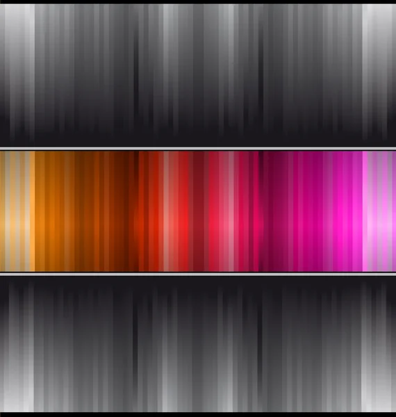 Abstrakte Visitenkarte mit bunten Streifen mit Farbverlauf — Stockvektor