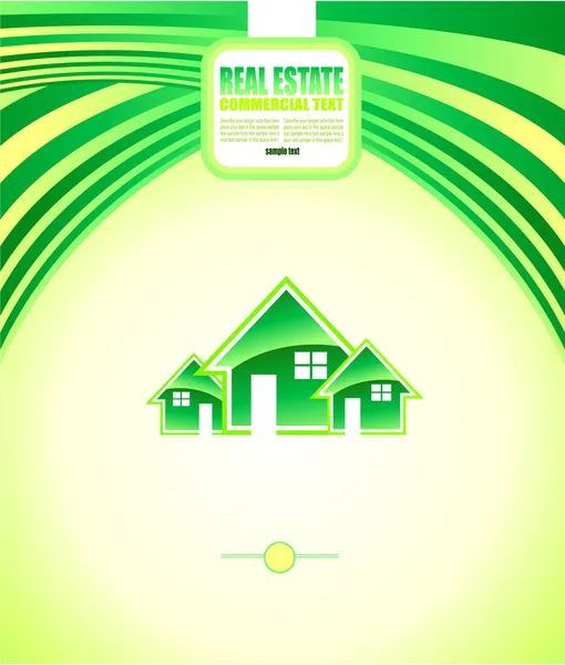 Real estate zázemí pro brožury — Stockový vektor