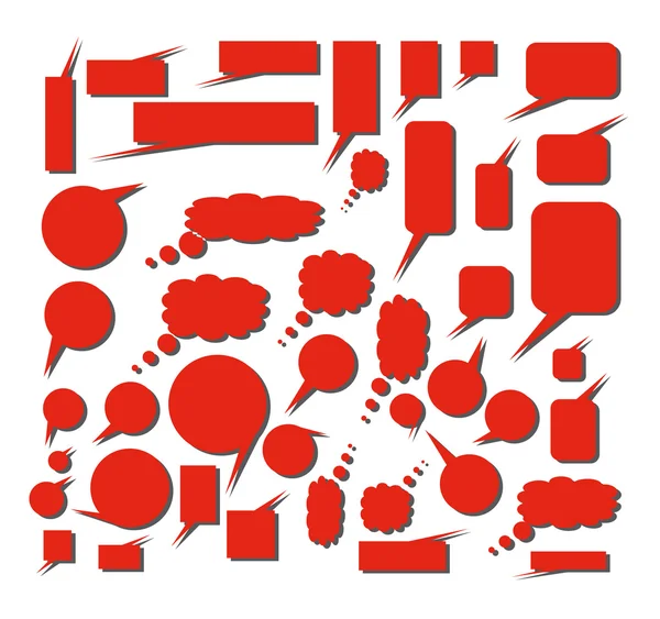Nuages rouges pour la Saint-Valentin BD — Image vectorielle