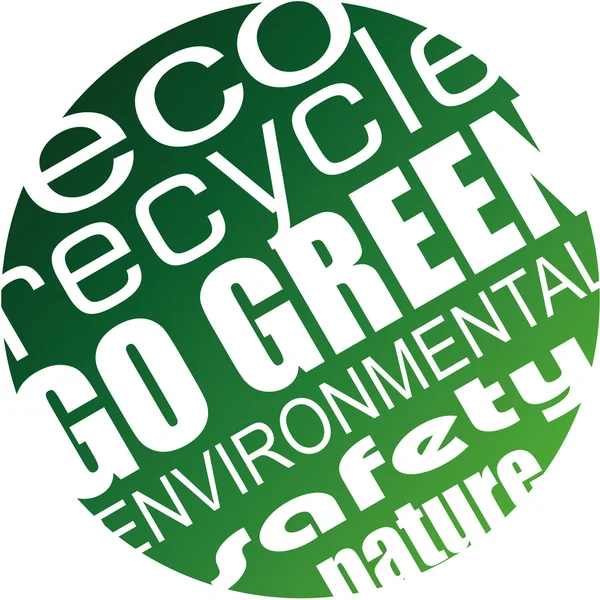 Medio ambiente y ecología de los folletos verdes — Vector de stock