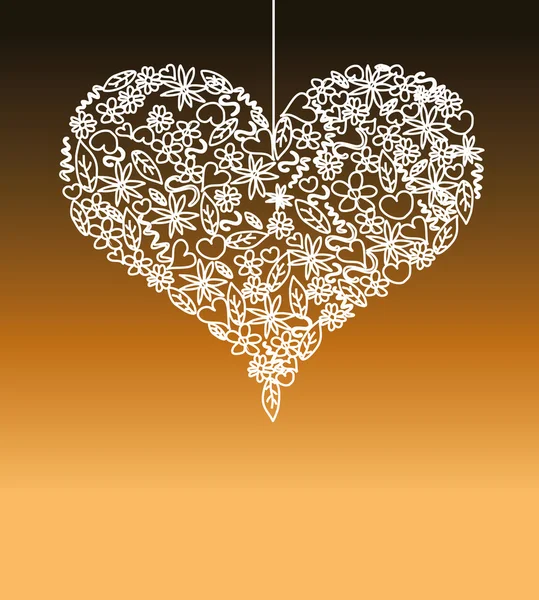 Fond de carte de Saint-Valentin coloré — Image vectorielle