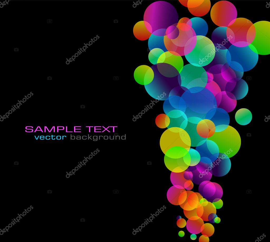 Rainbow Bubbles Background For Elegant Flyers Stock Vector C Davidarts