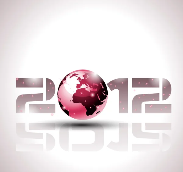 2012 frohes neues Jahr Feier Hintergrund — Stockvektor