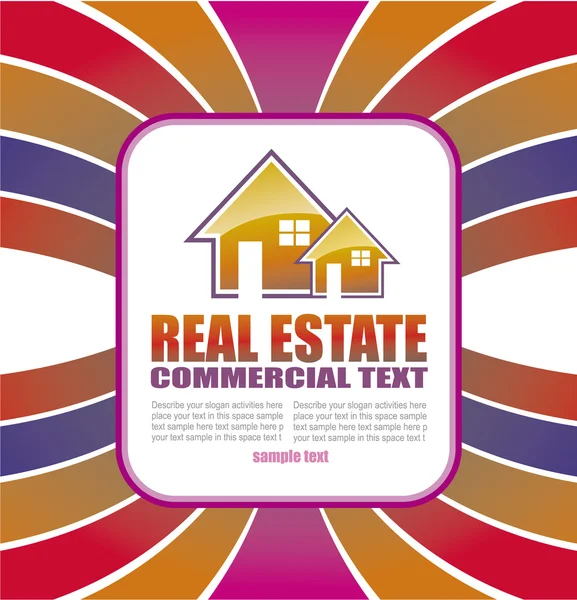 Real estate zázemí pro brožury, letáky — Stockový vektor