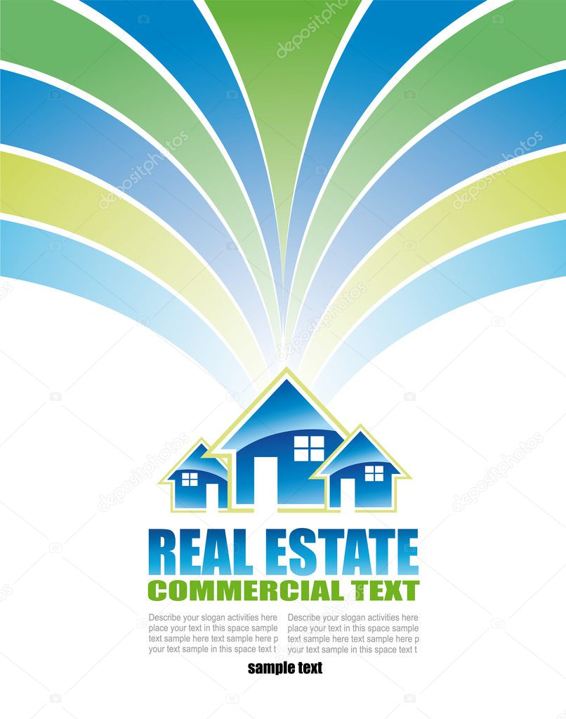 Real Estate Background for Brochure of flyers