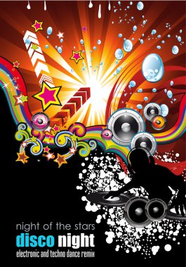 Discoteque Colorful Background clipart