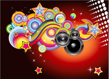 Disco Music Background clipart