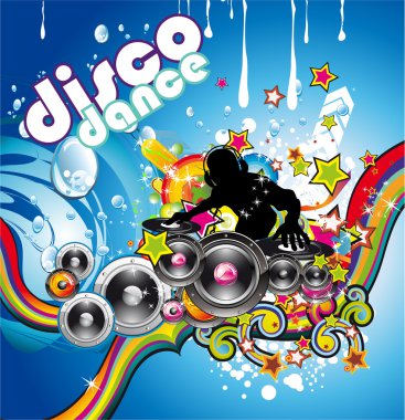 Discoteque Colorful Background clipart