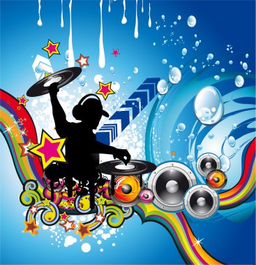 Discoteque Colorful Background clipart